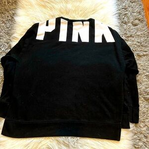 PINK Black Sweatshirt
